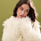 Chic young model in faux fur jacket shines in olive studio Chic young model in faux fur jacket shines in olive studio - PhotoDune Item for Sale