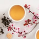Tea Composition with Cherry Blossoms and Teapot Copy Space Tea Composition with Cherry Blossoms and Teapot Copy Space - PhotoDune Item for Sale