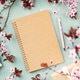 Spring Workspace Flat Lay with Notebook, Coffee and Pink Alarm Clock Spring Workspace Flat Lay with Notebook, Coffee and Pink Alarm Clock - PhotoDune Item for Sale