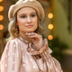 Portrait of a young blonde woman in a vintage pastel-colored outfit and a beret in the city center. Portrait of a young blonde woman in a vintage pastel-colored outfit and a beret in the city center. - PhotoDune Item for Sale