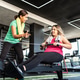 Two friends are working out together in the gym, sharing motivation and energy. Two friends are working out together in the gym, sharing motivation and energy. - PhotoDune Item for Sale