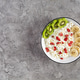 Healthy breakfast bowl with cottage cheese, fresh kiwi, banana slices and dried strawberries Healthy breakfast bowl with cottage cheese, fresh kiwi, banana slices and dried strawberries - PhotoDune Item for Sale