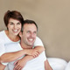Thinking, morning and relax with couple in bedroom for romance, valentines day and marriage Thinking, morning and relax with couple in bedroom for romance, valentines day and marriage - PhotoDune Item for Sale