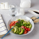 Poke bowl with salmon, rice, avocado, cucumber, mango, micro green and carrot. Hawaiian diet food wi Poke bowl with salmon, rice, avocado, cucumber, mango, micro green and carrot. Hawaiian diet food wi - PhotoDune Item for Sale