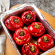 Red Pepper Stuffed With Meat and Pearl Barley in Form. Red Pepper Stuffed With Meat and Pearl Barley in Form. - PhotoDune Item for Sale