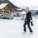 Portrait young adult smiling woman enjoy have fun walking alpine countryside village cold winter day Portrait young adult smiling woman enjoy have fun walking alpine countryside village cold winter day - PhotoDune Item for Sale