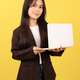 Asian Business Woman with Casual Fashion, Holding Laptop Asian Business Woman with Casual Fashion, Holding Laptop - PhotoDune Item for Sale