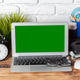 Creating a workspace scene with a laptop and desk items for productivity or study Creating a workspace scene with a laptop and desk items for productivity or study - PhotoDune Item for Sale