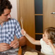 Father and little daughter baking together at home Father and little daughter baking together at home - PhotoDune Item for Sale