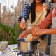 Asian mother and daughter cooking together traditional food outdoor Asian mother and daughter cooking together traditional food outdoor - PhotoDune Item for Sale