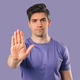 Uninterested Handsome Mature Man Disapproving With Stop Hand Sign. Dont Play Uninterested Handsome Mature Man Disapproving With Stop Hand Sign. Dont Play - PhotoDune Item for Sale