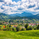 Amazing alpine landscape with green fields and Piatra Craiului mountains in Dambovicioara Commune. Amazing alpine landscape with green fields and Piatra Craiului mountains in Dambovicioara Commune. - PhotoDune Item for Sale