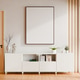 Minimalist blank vertical canvas mockup in bright living room interior Minimalist blank vertical canvas mockup in bright living room interior - PhotoDune Item for Sale