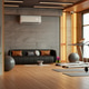 Modern smart home gym interior with digital control panel and fitness equipment Modern smart home gym interior with digital control panel and fitness equipment - PhotoDune Item for Sale