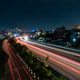 Landscape view of night highway road lights in Lalitpur, Nepal Landscape view of night highway road lights in Lalitpur, Nepal - PhotoDune Item for Sale