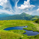 Summer landscape with small mountain lake Summer landscape with small mountain lake - PhotoDune Item for Sale