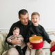 Father With Children Opening Christmas Gift Father With Children Opening Christmas Gift - PhotoDune Item for Sale