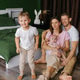 Happy Family With Smiling Boy And Baby Girl At Home Happy Family With Smiling Boy And Baby Girl At Home - PhotoDune Item for Sale