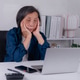 Stressed senior Asian woman with headache and fatigue using laptop at home. Elderly burnout, financi Stressed senior Asian woman with headache and fatigue using laptop at home. Elderly burnout, financi - PhotoDune Item for Sale