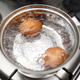 Saucepan stainless steel with boiling eggs breakfast in a water on a gas stove Saucepan stainless steel with boiling eggs breakfast in a water on a gas stove - PhotoDune Item for Sale