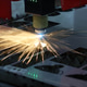High precision laser cutting robot processing sheet metal in factory. High precision laser cutting robot processing sheet metal in factory. - PhotoDune Item for Sale
