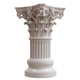 Ornate Corinthian marble column capital with acanthus leaves and a fluted base, isolated on white tr Ornate Corinthian marble column capital with acanthus leaves and a fluted base, isolated on white tr - PhotoDune Item for Sale