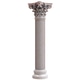 Ornate fluted marble Corinthian column with a carved acanthus capital, isolated on white transparent Ornate fluted marble Corinthian column with a carved acanthus capital, isolated on white transparent - PhotoDune Item for Sale