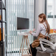 Female warehouse employee managing inventory, organizing parcel boxes, checking stock, preparing cus Female warehouse employee managing inventory, organizing parcel boxes, checking stock, preparing cus - PhotoDune Item for Sale