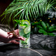 Nojito mocktail drink non-alcoholic refreshing summer beverage. Human hand touching crystal highball Nojito mocktail drink non-alcoholic refreshing summer beverage. Human hand touching crystal highball - PhotoDune Item for Sale