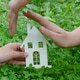 Child on the Lawn, Holding a Toy House on the Grass, Child on the Lawn, Holding a Toy House on the Grass, - PhotoDune Item for Sale
