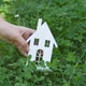 Child on the Lawn, Holding a Toy House on the Grass, Child on the Lawn, Holding a Toy House on the Grass, - PhotoDune Item for Sale