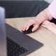 Senior hand using computer mouse on laptop Senior hand using computer mouse on laptop - PhotoDune Item for Sale