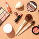 Make up products. Shadow palette with brushes, lipstick, cream and others. Make up products. Shadow palette with brushes, lipstick, cream and others. - PhotoDune Item for Sale