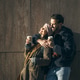 Hugged Couple Drinking Coffee Hugged Couple Drinking Coffee - PhotoDune Item for Sale