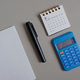 Notebook with calendar. Mock up, template with copy space for text. Notebook with calendar. Mock up, template with copy space for text. - PhotoDune Item for Sale