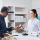 Middle Aged Man Receiving Prescription Advice from Pharmacist Middle Aged Man Receiving Prescription Advice from Pharmacist - PhotoDune Item for Sale