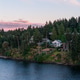 Peaceful Waterfront Homes on Forested Cliffs at Swartz Bay, Vancouver Island, British Columbia, Cana Peaceful Waterfront Homes on Forested Cliffs at Swartz Bay, Vancouver Island, British Columbia, Cana - PhotoDune Item for Sale