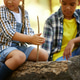 Children, boy and girl sitting on lo in forest on warm sunny day, playing, having fun, enjoying natu Children, boy and girl sitting on lo in forest on warm sunny day, playing, having fun, enjoying natu - PhotoDune Item for Sale