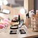 Different makeup products on dressing table indoors, closeup Different makeup products on dressing table indoors, closeup - PhotoDune Item for Sale