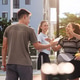 Diverse group of friends celebrating victory with high fives after a pickleball match. Teamwork, fri Diverse group of friends celebrating victory with high fives after a pickleball match. Teamwork, fri - PhotoDune Item for Sale
