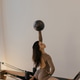 Pilates Reformer training with model using fitness ball Pilates Reformer training with model using fitness ball - PhotoDune Item for Sale