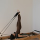 Pilates Reformer machine with Pilates box used by model in studio Pilates Reformer machine with Pilates box used by model in studio - PhotoDune Item for Sale