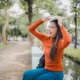 Cheerful Female Student With tablet Standing Outdoors, Happy Young Asian Woman Walking In City After Cheerful Female Student With tablet Standing Outdoors, Happy Young Asian Woman Walking In City After - PhotoDune Item for Sale