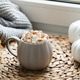 Hot chocolate with marshmallows and white pumpkins cozy autumn hygge still life Hot chocolate with marshmallows and white pumpkins cozy autumn hygge still life - PhotoDune Item for Sale