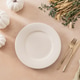 Autumn table setting with white plates pumpkins and dried flowers flat lay Autumn table setting with white plates pumpkins and dried flowers flat lay - PhotoDune Item for Sale