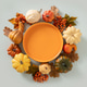 Autumn frame with pumpkins leaves berries and empty orange plate flat lay Autumn frame with pumpkins leaves berries and empty orange plate flat lay - PhotoDune Item for Sale