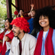 Football sport fans celebrating victory of their favorite team at stadium - People cheering for thei Football sport fans celebrating victory of their favorite team at stadium - People cheering for thei - PhotoDune Item for Sale