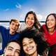 Diverse cheerful friends taking selfie pic with smart mobile phone device - Youth community people s Diverse cheerful friends taking selfie pic with smart mobile phone device - Youth community people s - PhotoDune Item for Sale