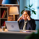 Experienced senior Indian female executive feeling unwell with headache at desk in the office Experienced senior Indian female executive feeling unwell with headache at desk in the office - PhotoDune Item for Sale