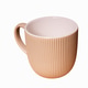 Simple beige ceramic mug with ribbed texture on a white background Simple beige ceramic mug with ribbed texture on a white background - PhotoDune Item for Sale